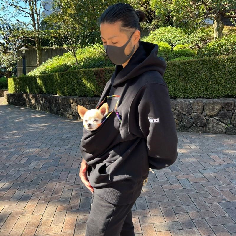 Kangaroo Hoodie (Black) / カンガルーフーディー (ブラック)